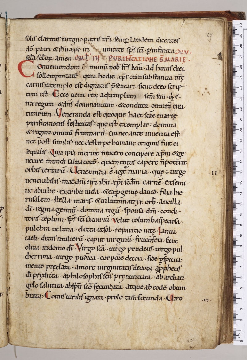 Pembroke 25 Folio 27r (Sermo 14-15)